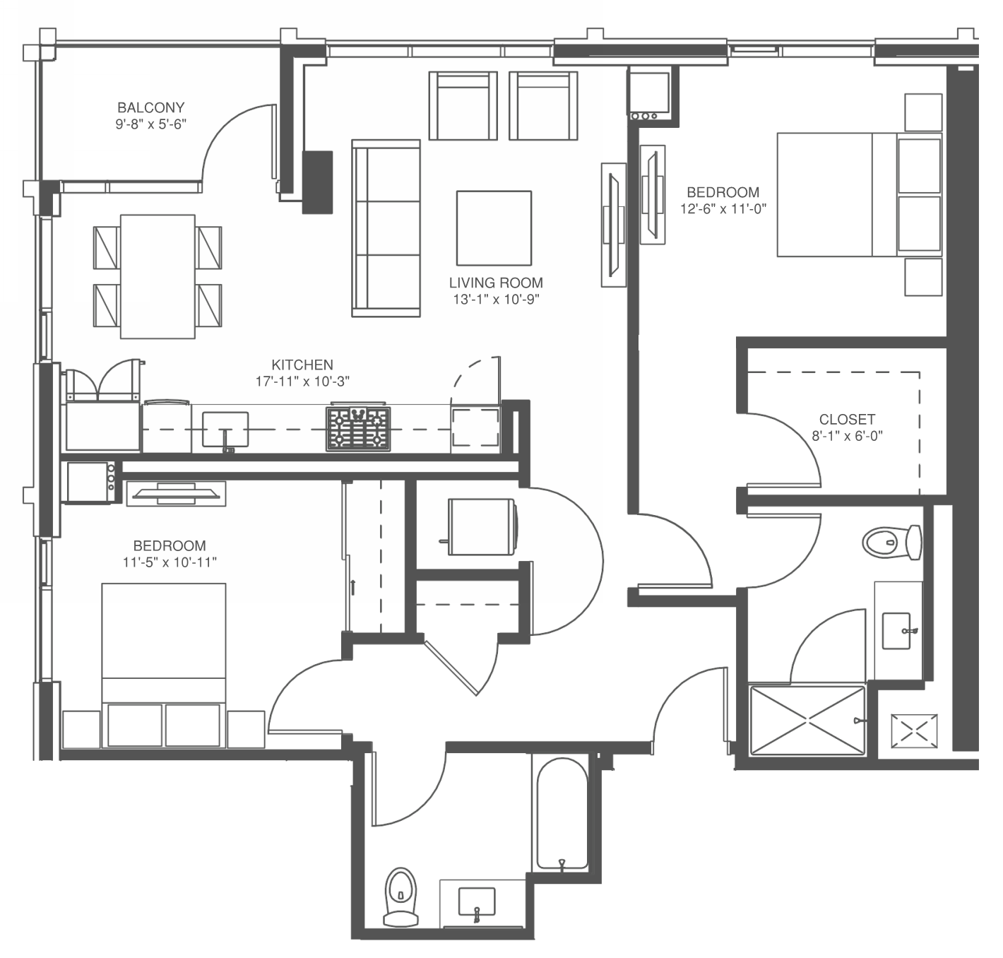 855 W. Madison St Studio-3 Beds Apartment for Rent - Photo Gallery 13